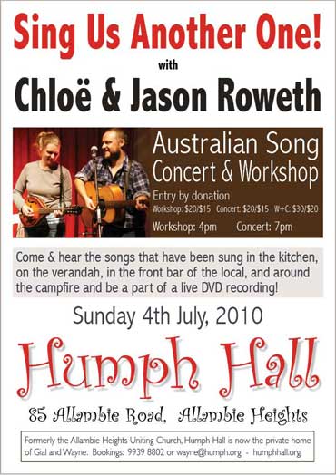 Chloe & Jason Roweth at Humph Hall poster