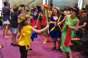 Morris Dancing with members of the audience