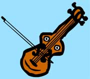 cartoon of fiddle