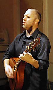 Fergusson with his Irish Bouzouki