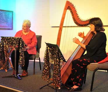 Alma Denton & Noni Dickson performing in Humph Hall