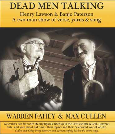 Warren Fahey and Max Cullen as Banjo Paterson & Henry Lawson
