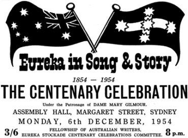 1954 Eureka Centenary Celebration handbill