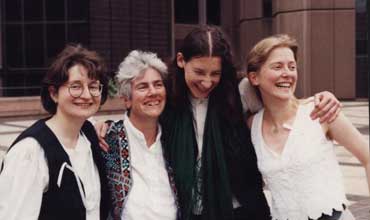 Four Strong Women - photo taken on steps of courthouse