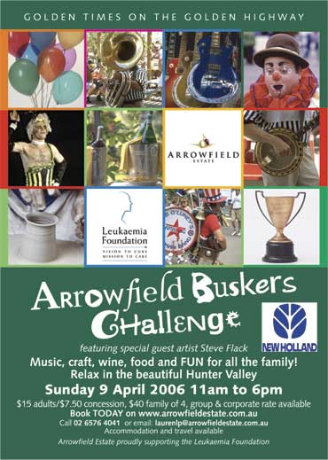 Arrowfield Buskers Challenge Poster