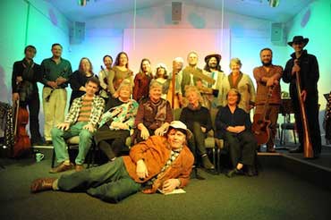 Performers in Louisa's Walk, a previous Humph Hall storytelling event